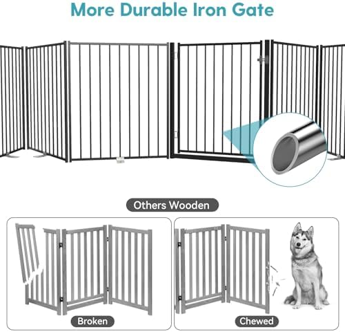 No Pawblems Freestanding Dog Gate - Image 2
