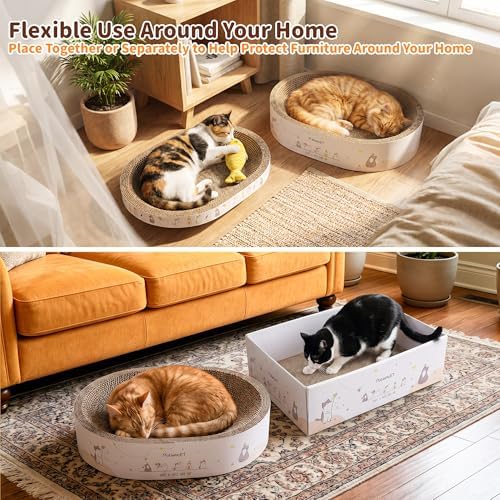 PatiencET 3-in-1 Cat Scratcher Cardboard Set - Image 6