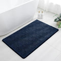 Chenille Bathroom Rug 30"x50" Navy Blue, Large Plush Bath Mat by Kildoss