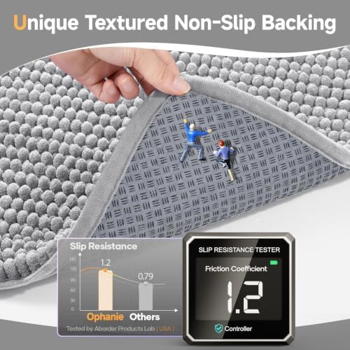 Ophanie Grey Door Mat Runner 40x32, Muddy Mats - Image 3
