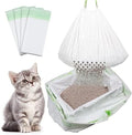 Sifting Cat Litter Liners with Holes 21 Count Large Drawstring by Hfpengzan