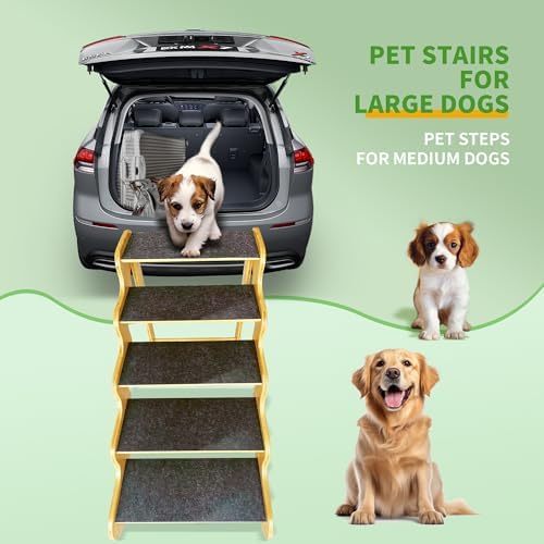 Dog Steps for Bed, 5-Step 24" High, Supports Up to 160 LB - Image 4