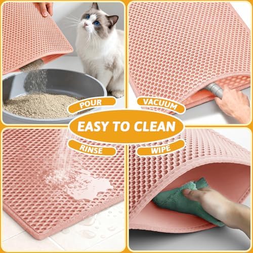 Pieviev Litter Mat, Double-Layer Waterproof Design - Image 6