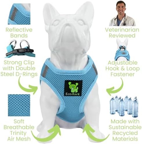 EcoBark Step in Dog Harness, Soft Mesh Toy Breed Vest - Image 3