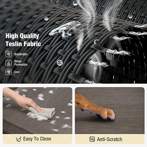 Veehoo Cooling Elevated Dog Bed, Raised Dog Cot - Image 5