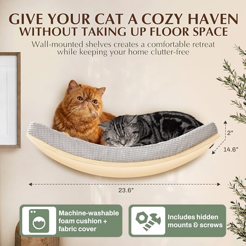 Extra Large 23.6”×14.6” CALLICO HAVEN- Stylish Cat Wall Shelves - Image 2