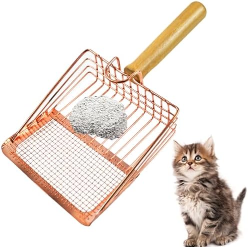 Metal Kitty Litter Scoop, Fast Sifting Litter Scooper by MUYG