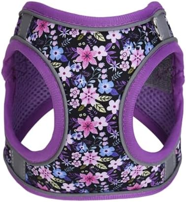 Step in Dog Harness No Pull Flower Adjustable Soft Mesh Harness - Image 3