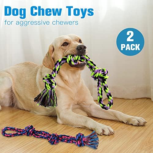 UPSKY Dog Rope Toys 2 Nearly Indestructible Dog Toys, Dog Toy - Image 7