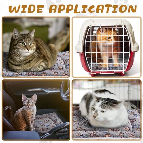 Tuanse 4 Pack Soft Pet Bed Mat Small Dog Crate Fleece - Image 6