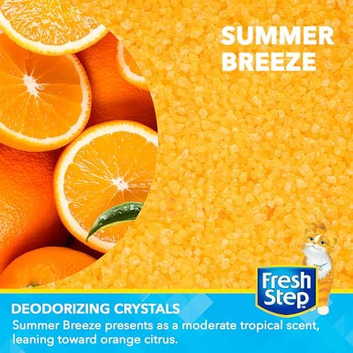 Fresh Step Cat Litter Crystals Deodorizer, Summer Breeze, 15 Oz - Image 2