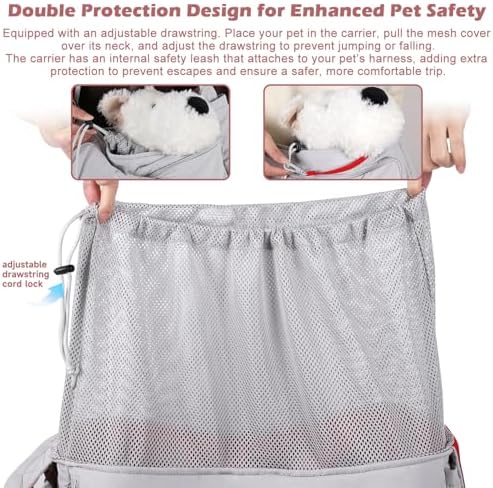 Dog Sling Carrier for Dogs & Cats, Fits 7–18lbs, Lightweight Pet Carrier Bag - Image 7