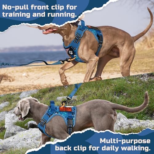 rabbitgoo Tactical Dog Harness for X-Large, No Pull Military Service Vest - Image 5