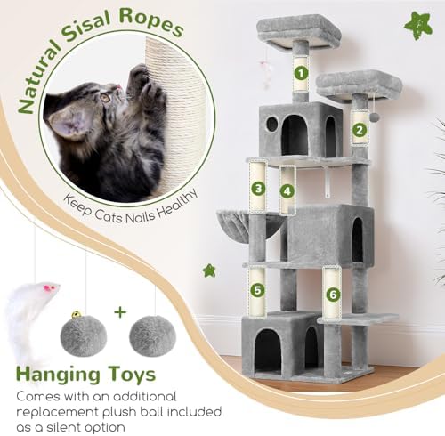 Globlazer F71 Cat Tree Tall, 71in Cat Tower - Image 5