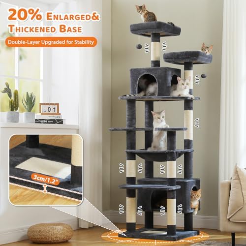 PAWZ Road XXL 81" Cat Tree Large Cats - Image 5