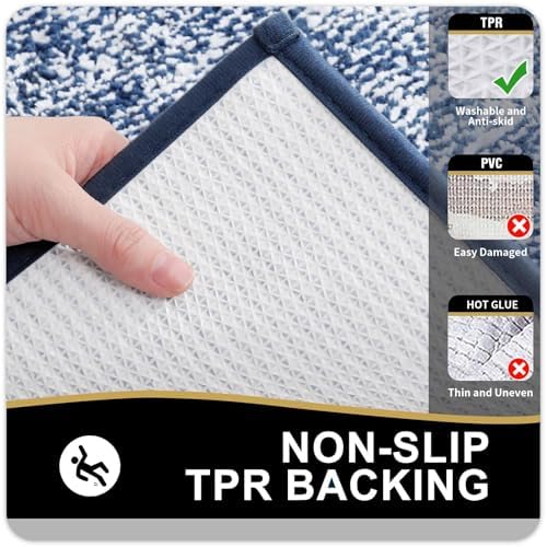 OLANLY Large Bathroom Rugs 40x32, Soft Absorbent Microfiber Bath Rugs - Image 4