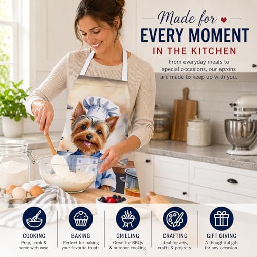 Caroline's Treasures Silky Terrier The Chef Apron Cooking Kitchen Server Baking - Image 6