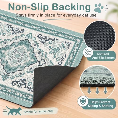 Unicorn Catcher 24"x15" Cat Litter Mat Non-Slip Washable Litter Box Mat - Image 3