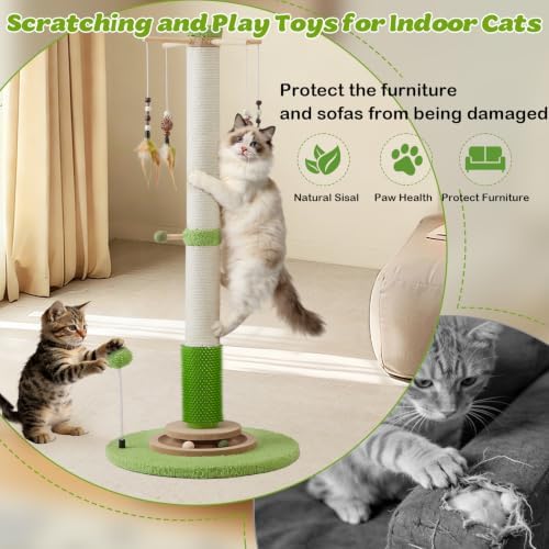 38" Tall Sisal Cat Scratching Post - Image 4
