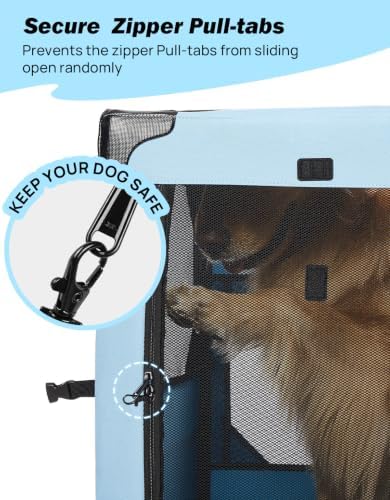 JOYTUTUS Collapsible Dog Crate, 38 Inch Portable Pet Crate - Image 3