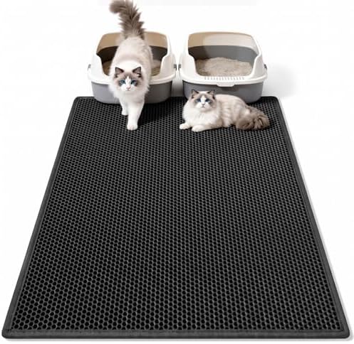 Pieviev Litter Mat, Double-Layer Waterproof Trapping Mat by Pieviev