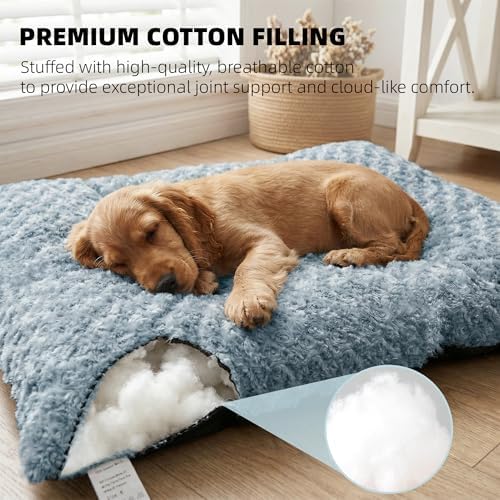 Dog Bed Washable Pet Bed for Medium Dogs, Sea Blue L - Image 6