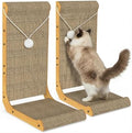 2-Pack Cat Scratching Board, 25.6'' Tall L-Shaped Cardboard Cat Scratcher by Unknown