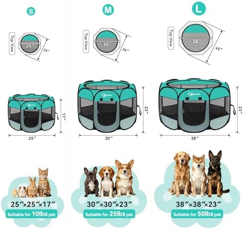 Siedihit Playpen for Small Dog Cat, Dogs Tent Crate Cage Indoor/Outdoor - Image 2