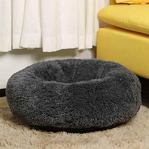 Plush Calming Donut Dog Bed for Small to Medium Dogs, 28 Inch Round Pet Bed - Image 2