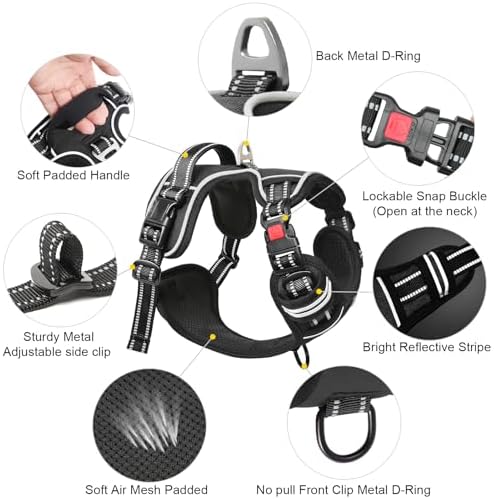 Timos Dog Harness Small Sized, Neck Quick Release - Image 3