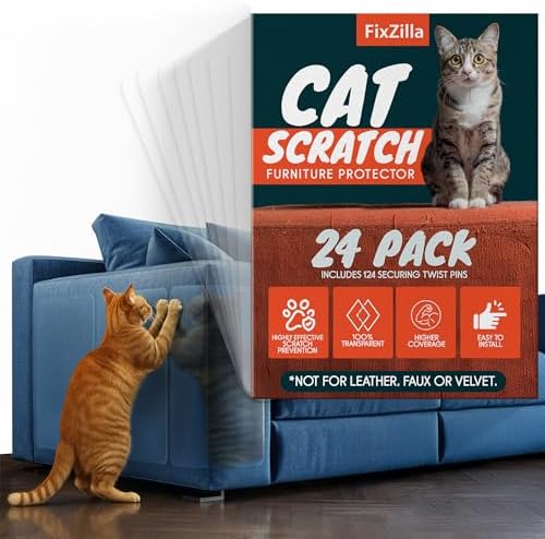 FixZilla Anti Cat Scratch Furniture Protector, Easy-to-Apply Scratching by FixZilla