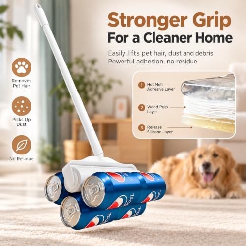 Long Handle Extra Sticky Large Lint Roller - Image 3