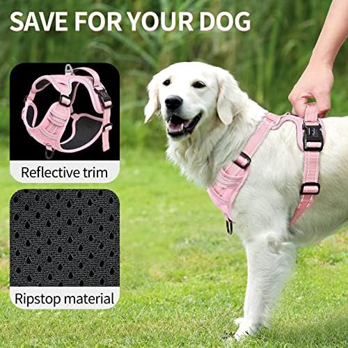 HEELE Dog Harness, No Pull Adjustable Padded Reflective Harness - Image 3