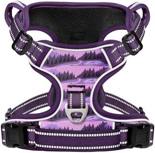 HEELE Dog Harness, No Pull Adjustable Padded Reflective Harness by HEELE