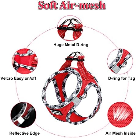 Mercano Soft Mesh Dog Harness and Leash Set, Step-in Reflective Breathable - Image 3