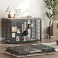 YATINEY Foldable Dog Crate Furniture, Dog Crate by Yatiney