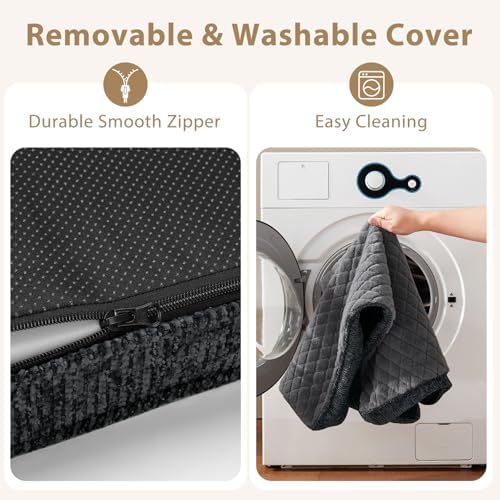 JOEJOY Orthopedic Dog Bed for Large Dogs, Washable Dog Crate Bed Large Sized - Image 5