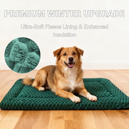Dog Bed Mat, Reversible & Ultra Soft Kennel Pad-Machine Washable Pet Bed - Image 5