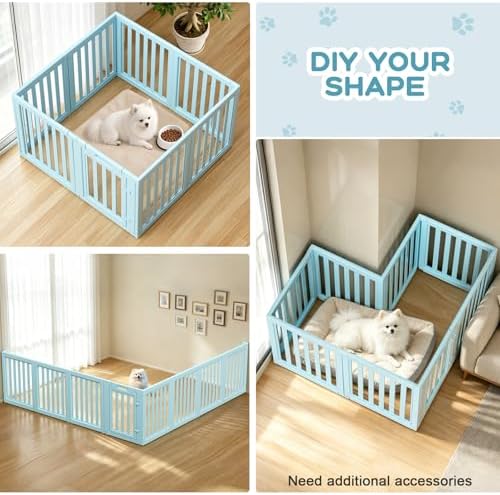 Dog Playpen Indoor, Puppy Playpen, 8 Panels - Image 7