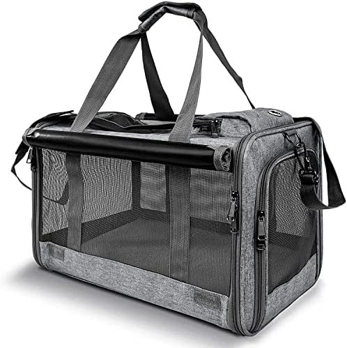 GAPZER Pet Carrier for Large Cats up to 20lbs Soft-Sided Privacy Protection by GAPZER
