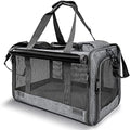 GAPZER Pet Carrier for Large Cats up to 20lbs Soft-Sided Privacy Protection by GAPZER