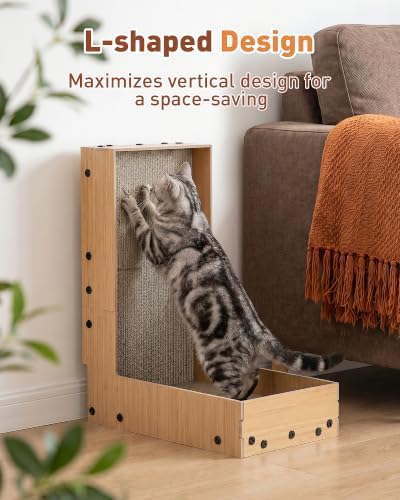 18.9" Cat Scratcher, L-Shaped Scratch Pad - Image 4