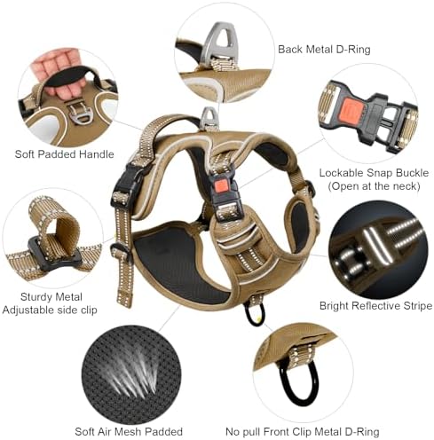 Timos Dog Harness Large Sized, Quick Release Buckles - Image 4