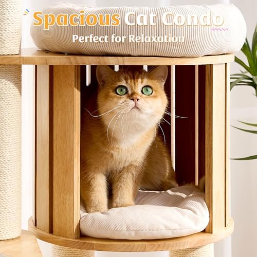 HITTITE Solid Wood Cat Tree Tower - Image 6