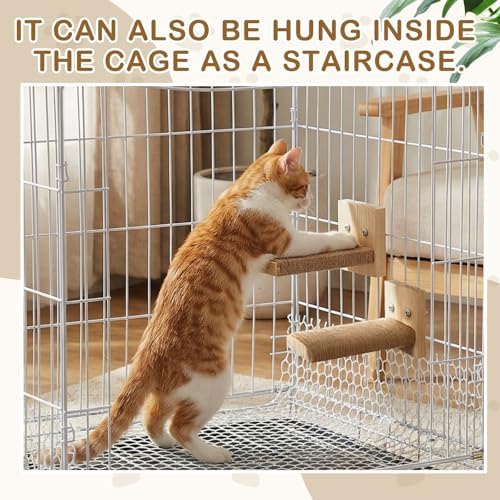 AceOrbit 4 Pcs Cat Cage Ladder Accessories Catio Indoor - Image 6