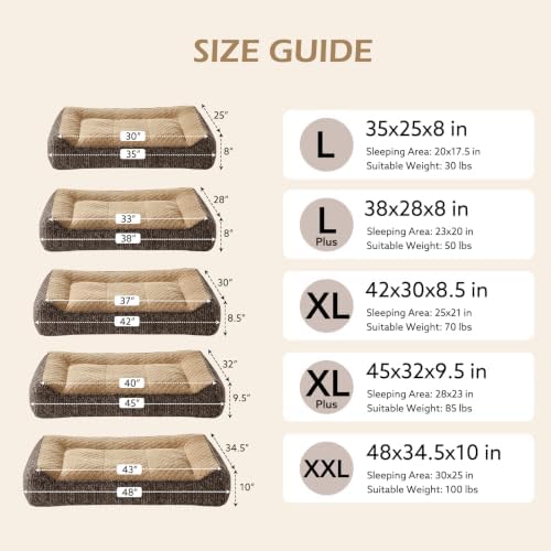 JOEJOY Extra Large Orthopedic Dog Beds Large Sized Dog, Extra Thick Supportive - Image 4