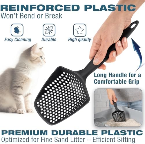 Set of 1 Fine Mesh Cat Litter Scoop - Image 2