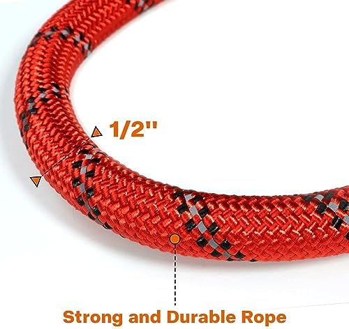 Taglory Rope Dog Leash for Medium Large Dogs, 4 FT Padded Handle - Image 3