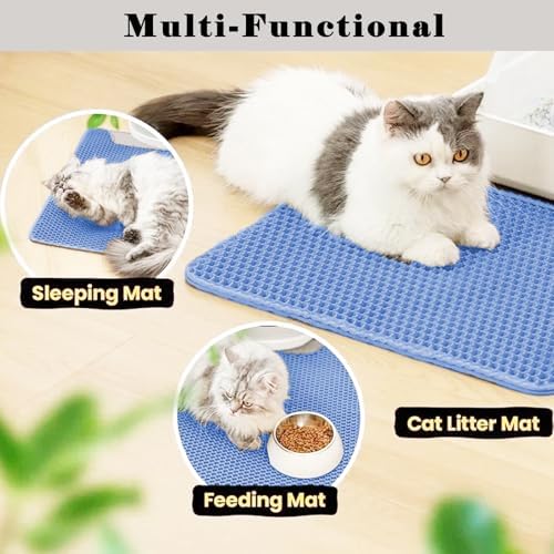 Cat Litter Mat, Double Layer Cat Litter Box Mat - Image 6