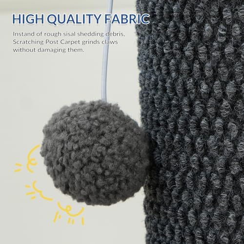 Cat Craft 41" Cat Scratching Post, Dark Gray - Image 3